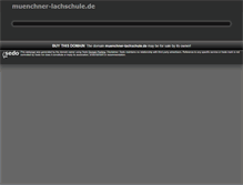 Tablet Screenshot of muenchner-lachschule.de